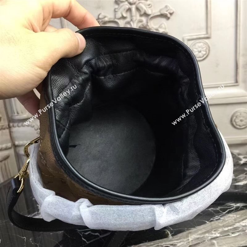 replica Louis Vuitton LV Petit Noe Bucket Handbag Monogram Shoulder Bag M43511 Coffee