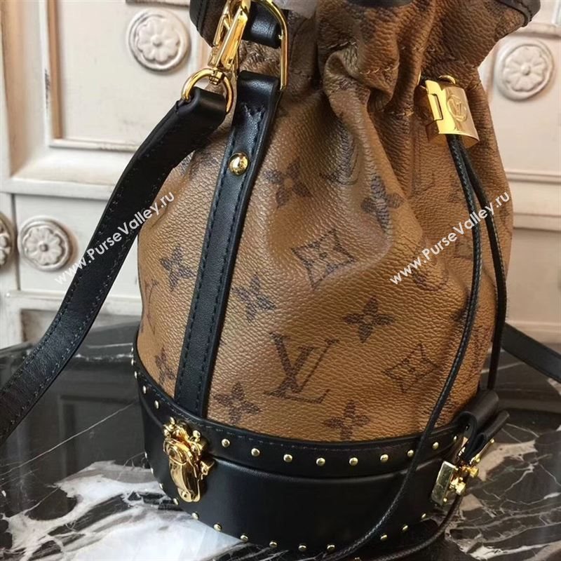 replica Louis Vuitton LV Petit Noe Bucket Handbag Monogram Shoulder Bag M43511 Coffee