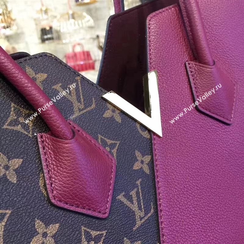 replica Louis Vuitton LV Kimono Handbag Monogram Leather Tote Bag M40521 Maroon