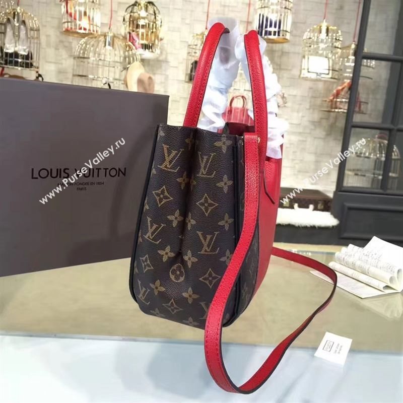 replica Louis Vuitton LV Kimono PM Handbag Monogram Leather Shoulder Bag M41856 Red