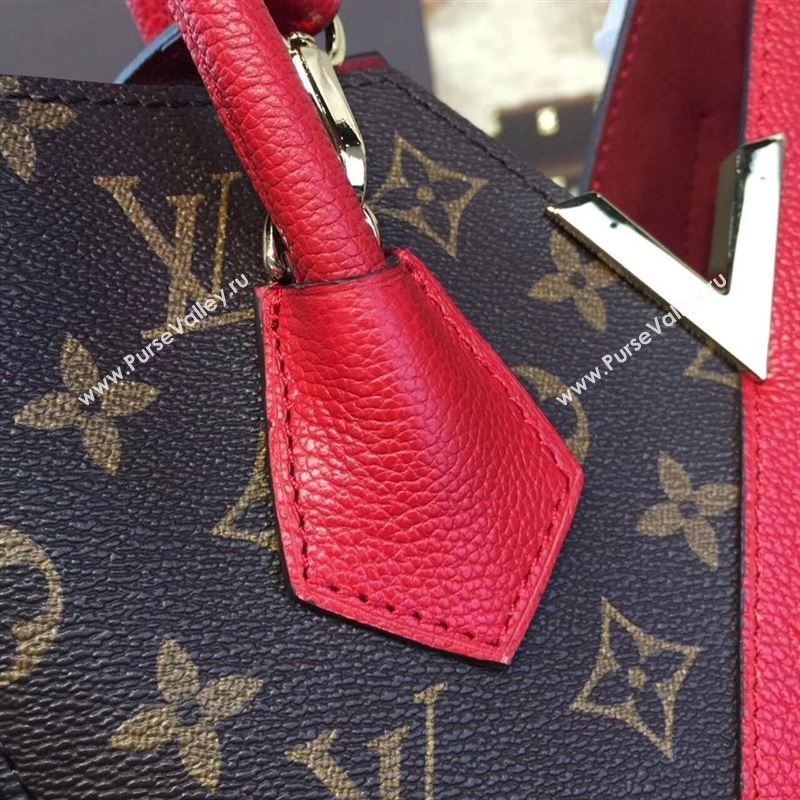 replica Louis Vuitton LV Kimono PM Handbag Monogram Leather Shoulder Bag M41856 Red