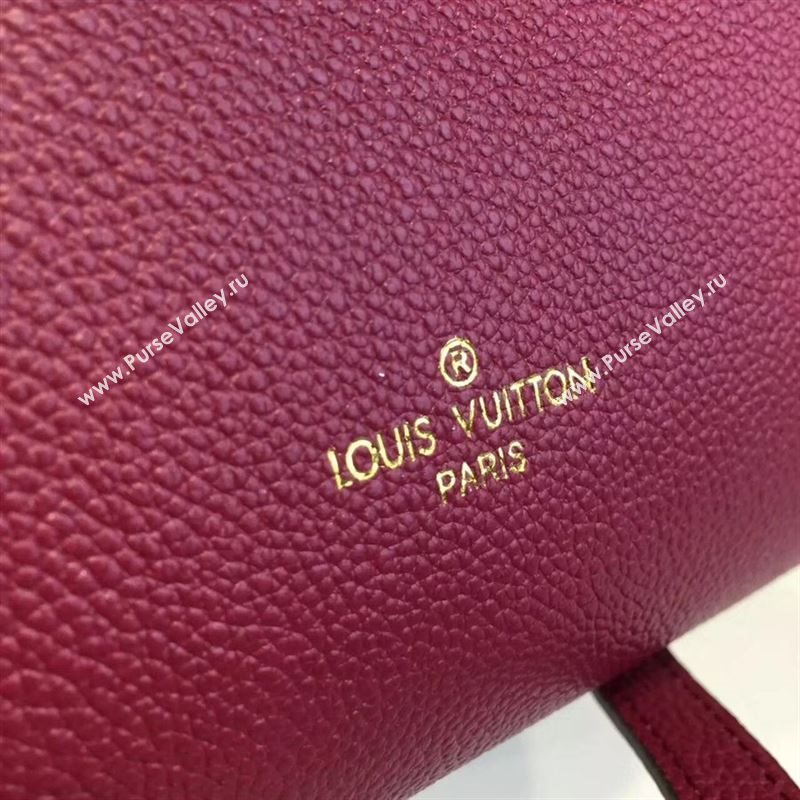 replica Louis Vuitton LV Kimono PM Handbag Monogram Leather Shoulder Bag M41854 Maroon