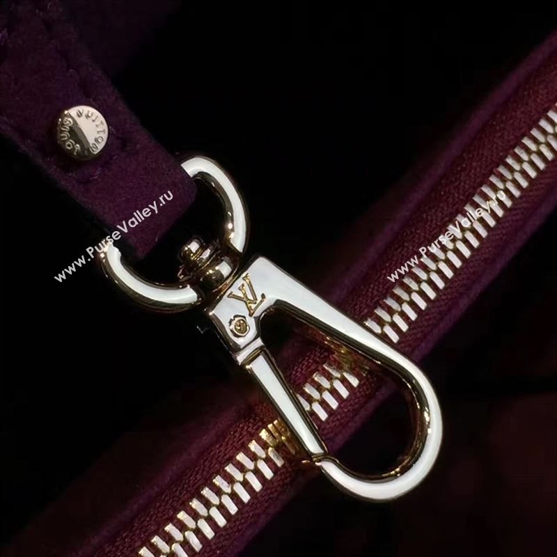 replica Louis Vuitton LV Kimono PM Handbag Monogram Leather Shoulder Bag M41854 Maroon