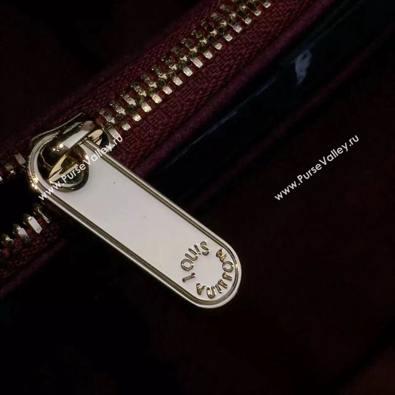 replica Louis Vuitton LV Kimono PM Handbag Monogram Leather Shoulder Bag M41854 Maroon
