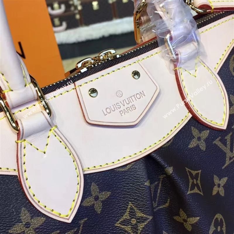 replica Louis Vuitton LV Segur Handbag Monogram Leather Shoulder Bag M41632 Brown