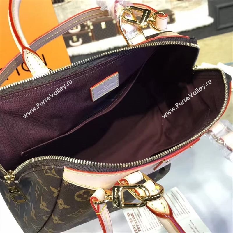 replica Louis Vuitton LV Segur Handbag Monogram Leather Shoulder Bag M41632 Brown