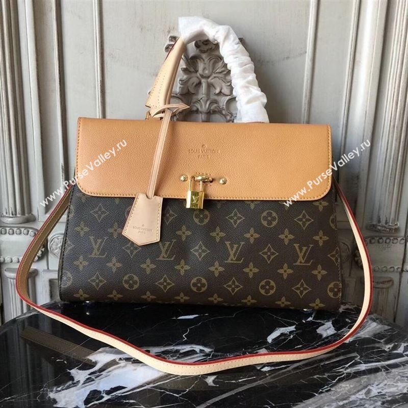replica Louis Vuitton LV Monogram Venus Handbag Leather Shoulder Bag M43540 Tan
