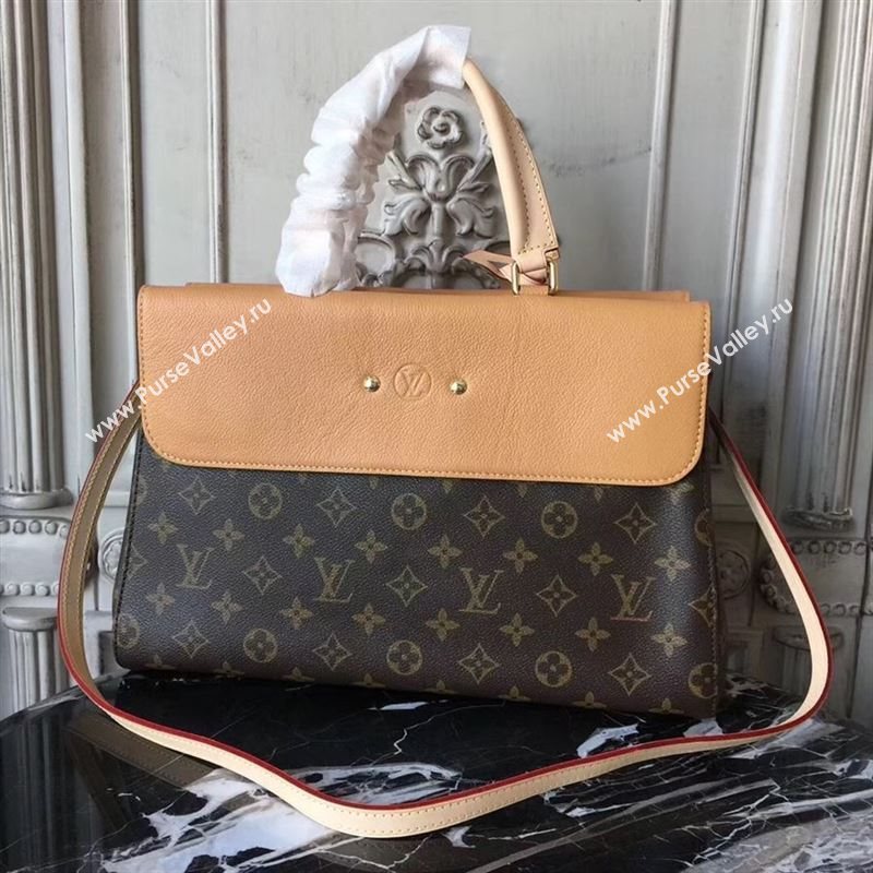 replica Louis Vuitton LV Monogram Venus Handbag Leather Shoulder Bag M43540 Tan
