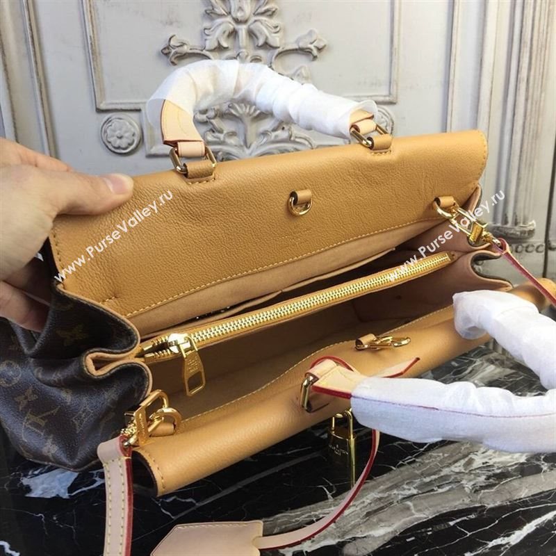 replica Louis Vuitton LV Monogram Venus Handbag Leather Shoulder Bag M43540 Tan