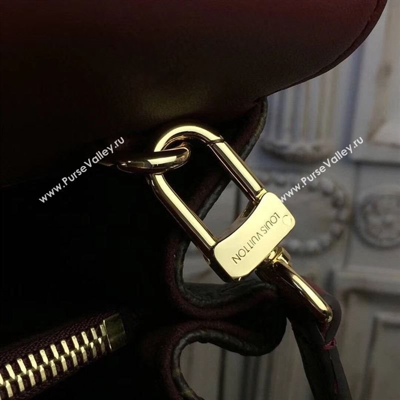 replica Louis Vuitton LV Monogram Venus Handbag Leather Shoulder Bag M42413 Maroon