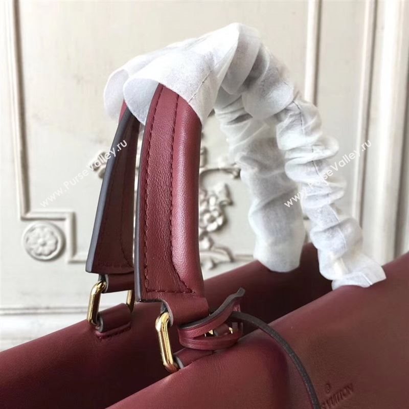 replica Louis Vuitton LV Monogram Venus Handbag Leather Shoulder Bag M42413 Maroon