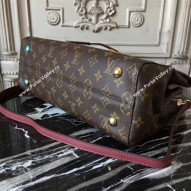 replica Louis Vuitton LV Monogram Venus Handbag Leather Shoulder Bag M42413 Maroon