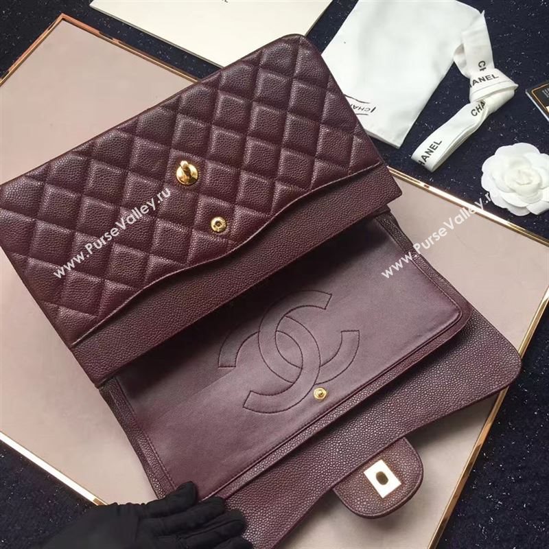 CHANEL Classic flap Caviar 14969