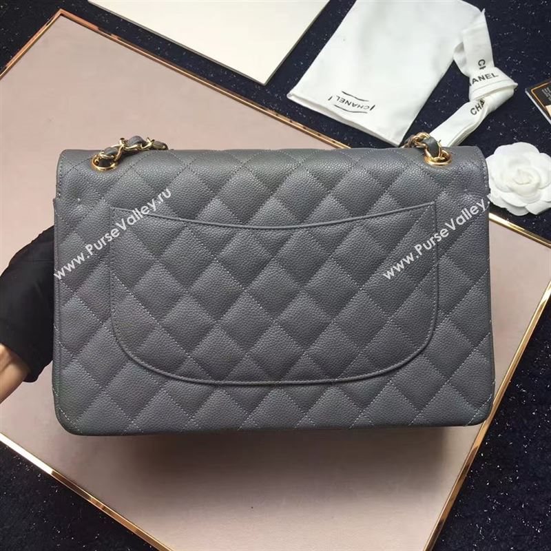 CHANEL Classic flap Caviar 14948