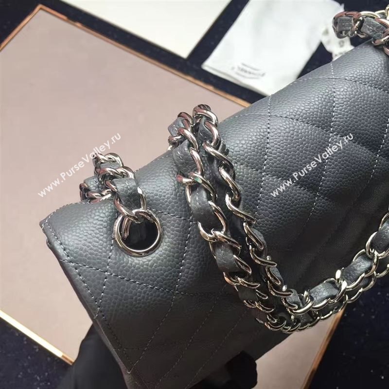 CHANEL Classic flap Caviar 14958