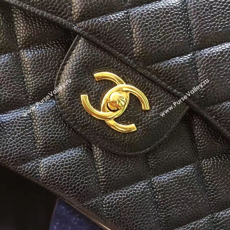 CHANEL Classic flap Caviar 14939