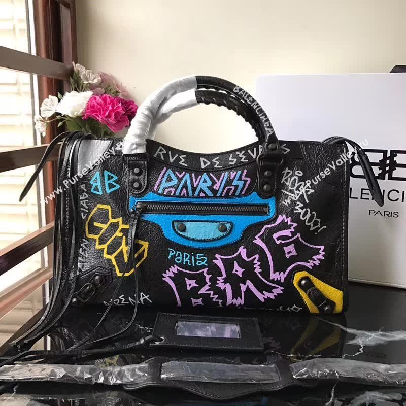 BALENCIAGA GRAFFITI CLASSIC CITY 148298