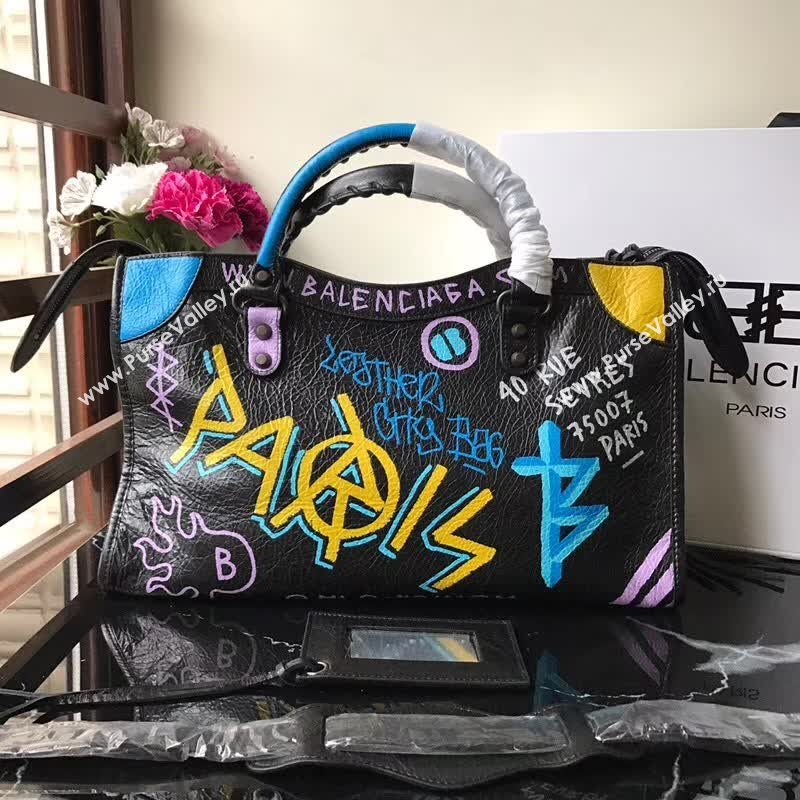 BALENCIAGA GRAFFITI CLASSIC CITY 148298