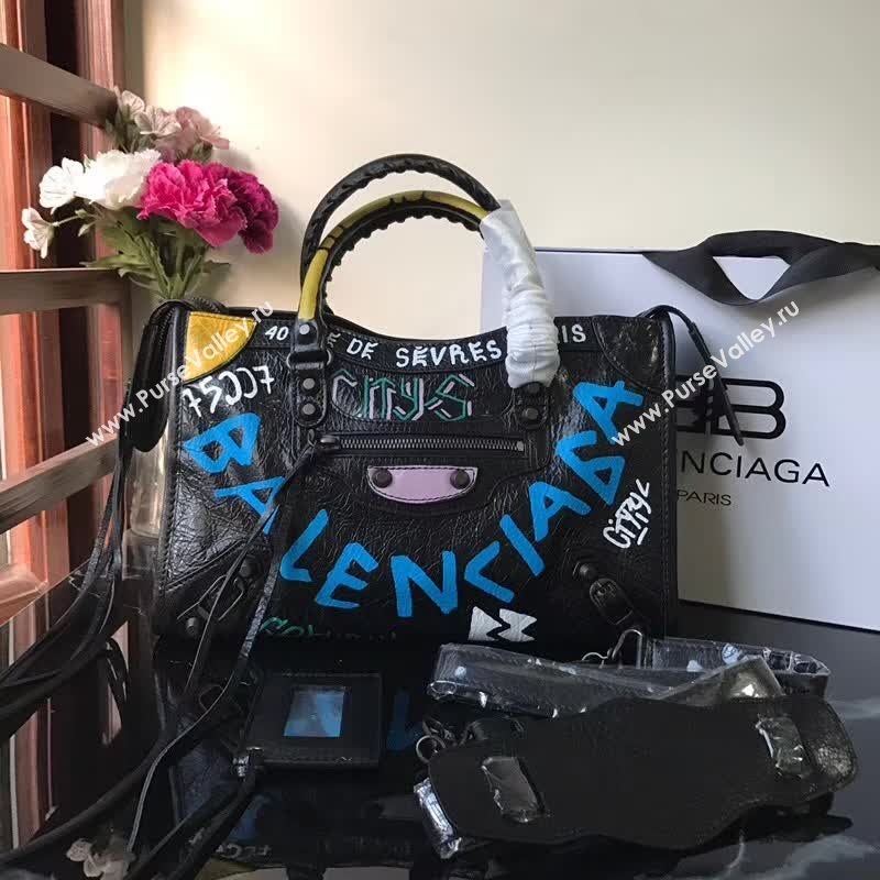 BALENCIAGA GRAFFITI CLASSIC CITY S 148318