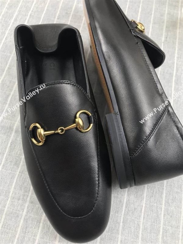 Gucci Leather Horsebit Loafers 180734