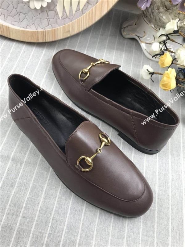 Gucci Leather Horsebit Loafers 180733