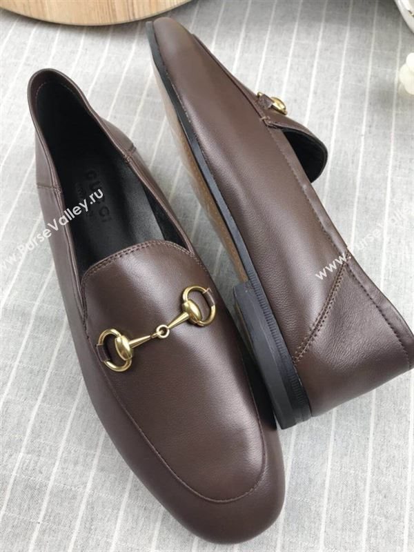 Gucci Leather Horsebit Loafers 180733