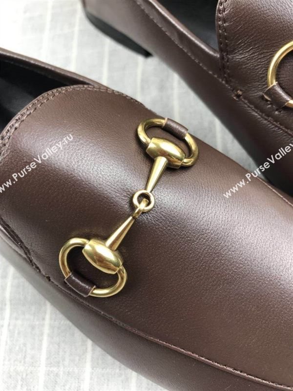 Gucci Leather Horsebit Loafers 180733