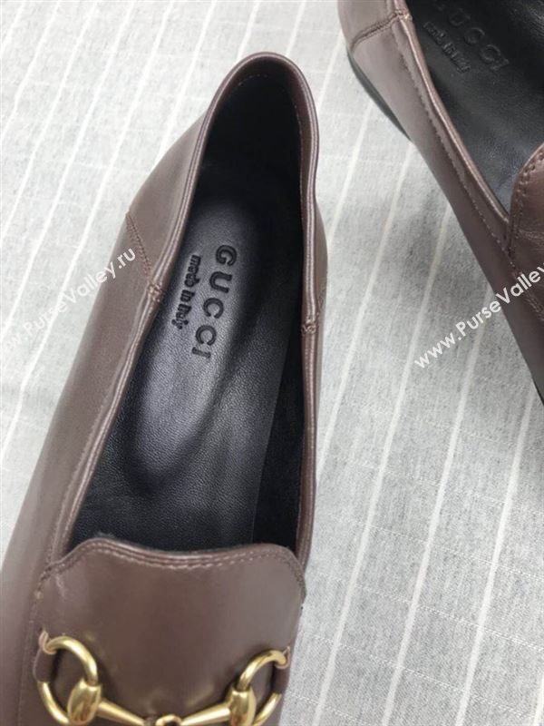 Gucci Leather Horsebit Loafers 180733