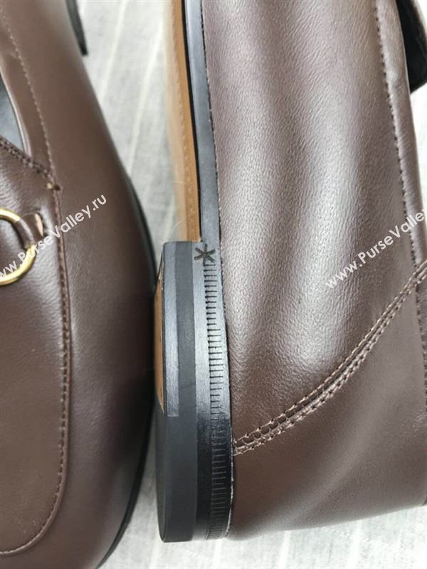 Gucci Leather Horsebit Loafers 180733