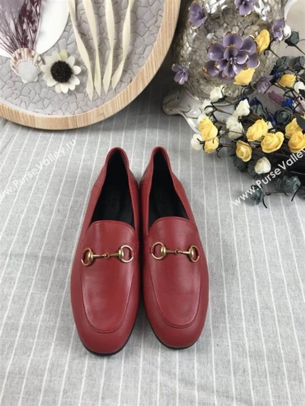 Gucci Leather Horsebit Loafers 180815
