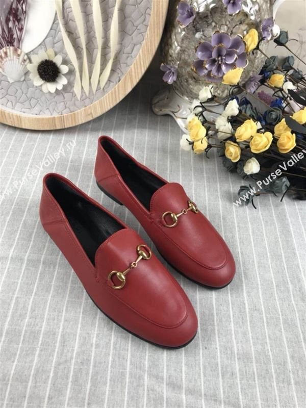 Gucci Leather Horsebit Loafers 180815