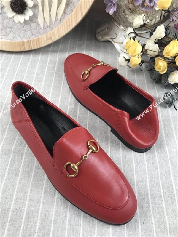 Gucci Leather Horsebit Loafers 180815