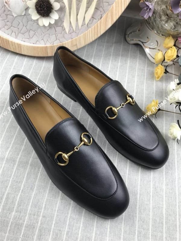 Gucci Jordaan Leather Loafers 180728