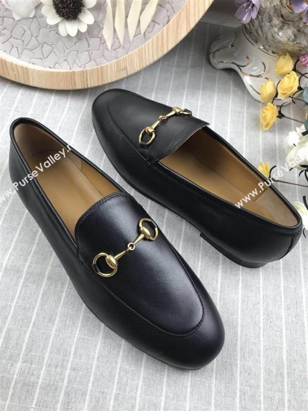 Gucci Jordaan Leather Loafers 180728