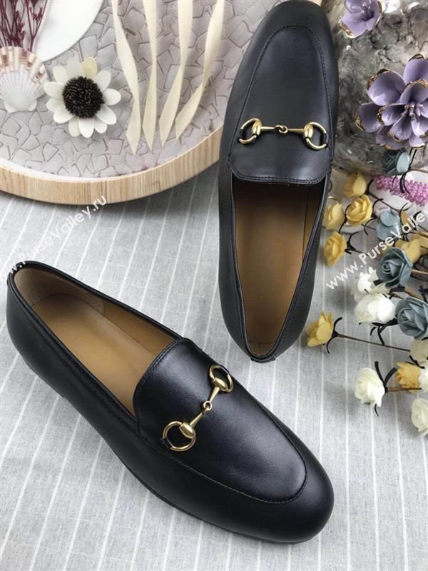 Gucci Jordaan Leather Loafers 180728