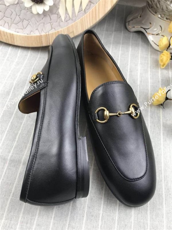 Gucci Jordaan Leather Loafers 180728