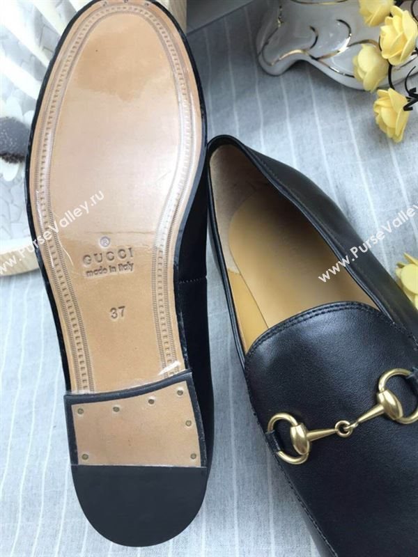Gucci Jordaan Leather Loafers 180728