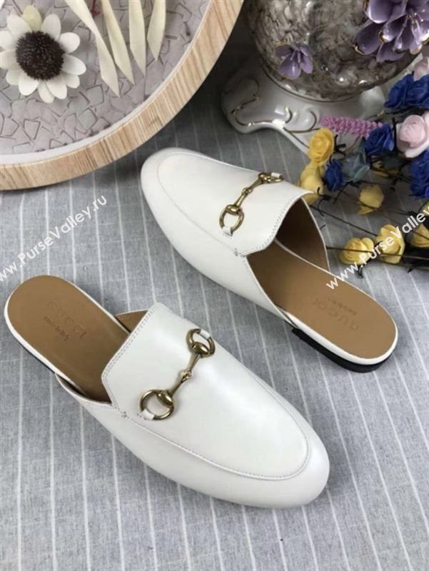 Gucci Princetown Leather Slippers 180729