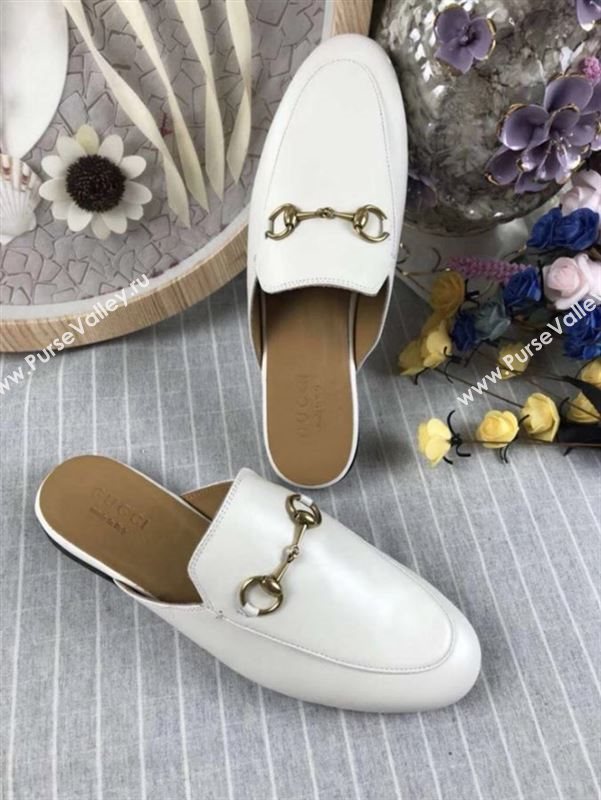 Gucci Princetown Leather Slippers 180729