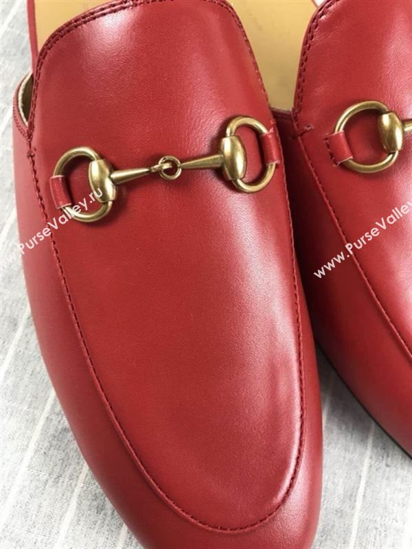 Gucci Princetown Leather Slippers 180812