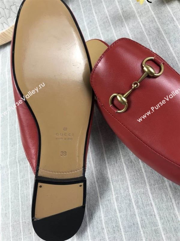Gucci Princetown Leather Slippers 180812
