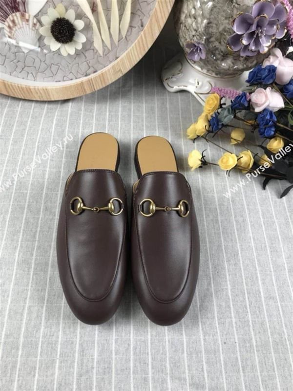 Gucci Princetown Leather Slippers 180730