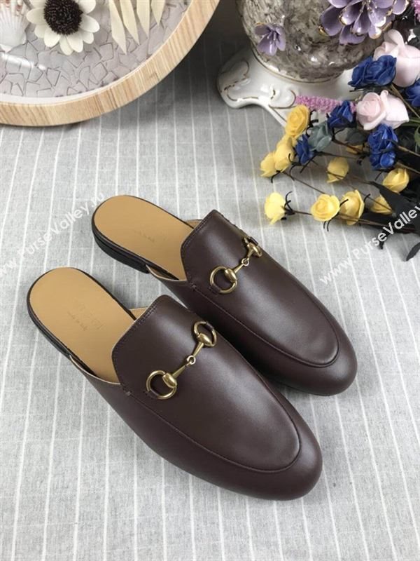 Gucci Princetown Leather Slippers 180730