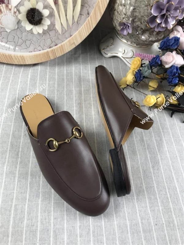 Gucci Princetown Leather Slippers 180730