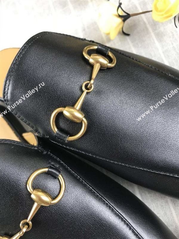 Gucci Princetown Leather Slippers 180732