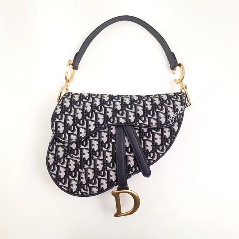 Dior Saddle Dark blue Bag 161346