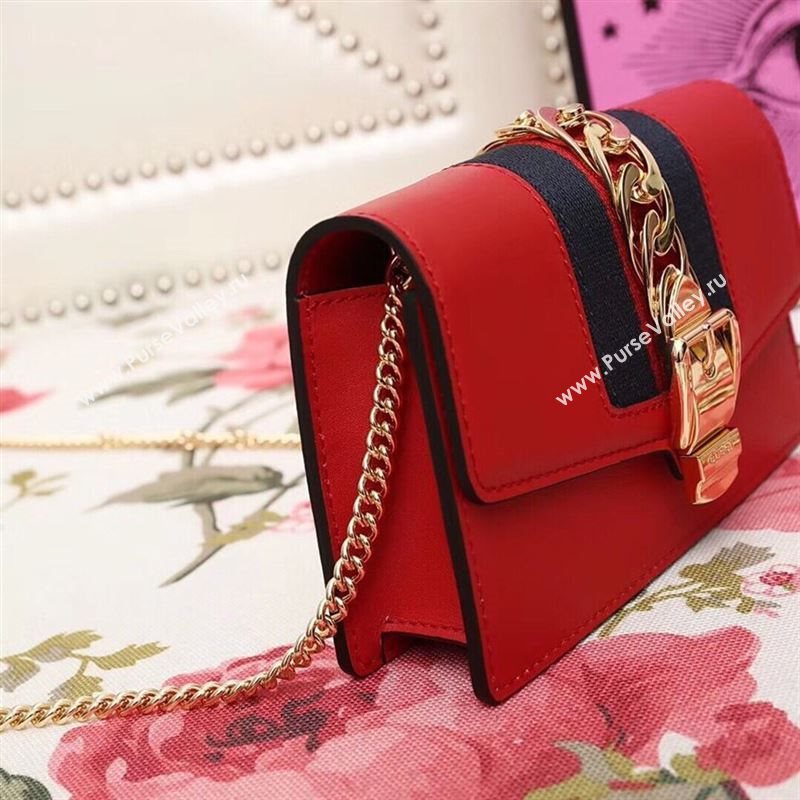 Gucci Sylvie Leather Mini Chain Bag 193818