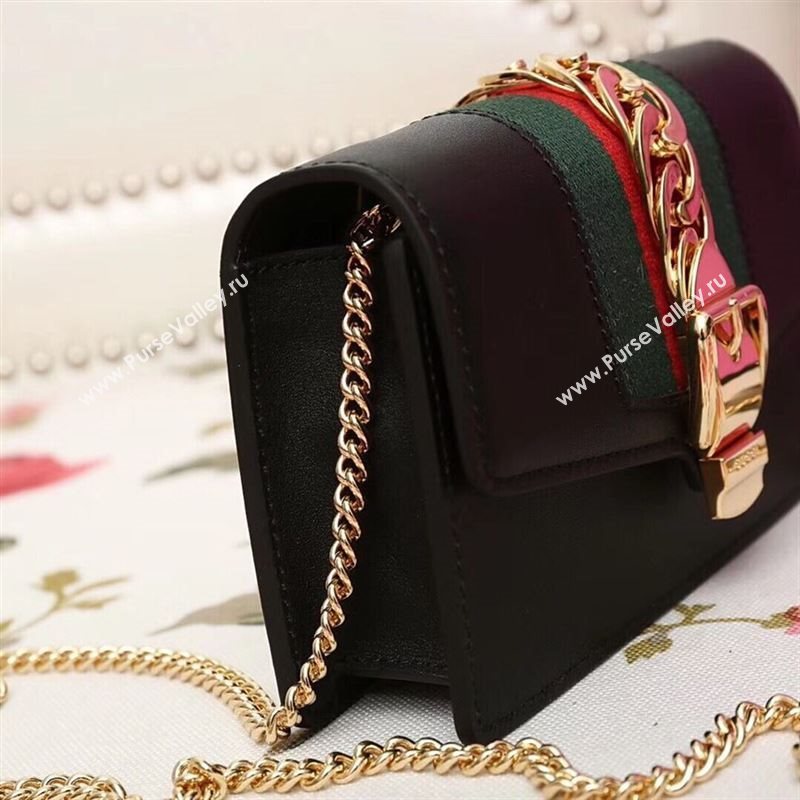 Gucci Sylvie Leather Mini Chain Bag 193817