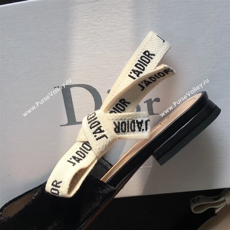 Dior Velvet Slingback Flat 190857