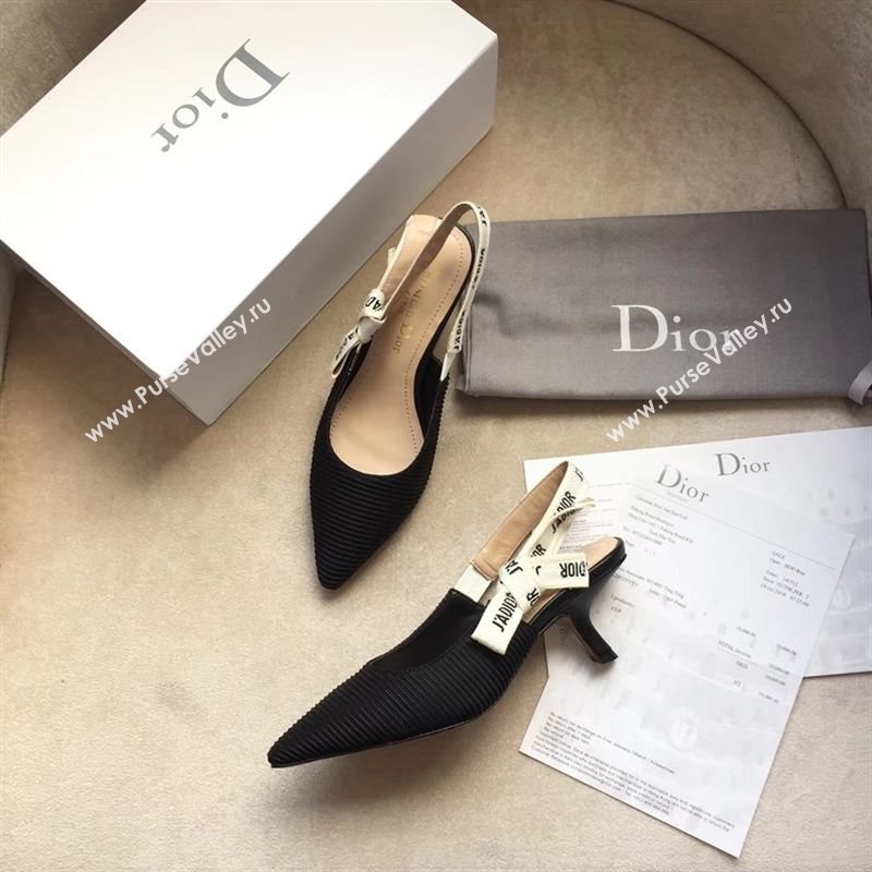 Dior Canvas Slingback With Heel 10cm 190550